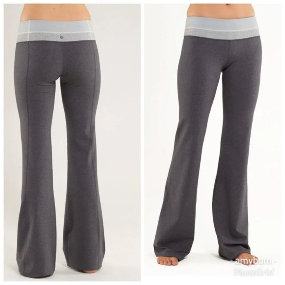 Lululemon gray reversible groove Pants